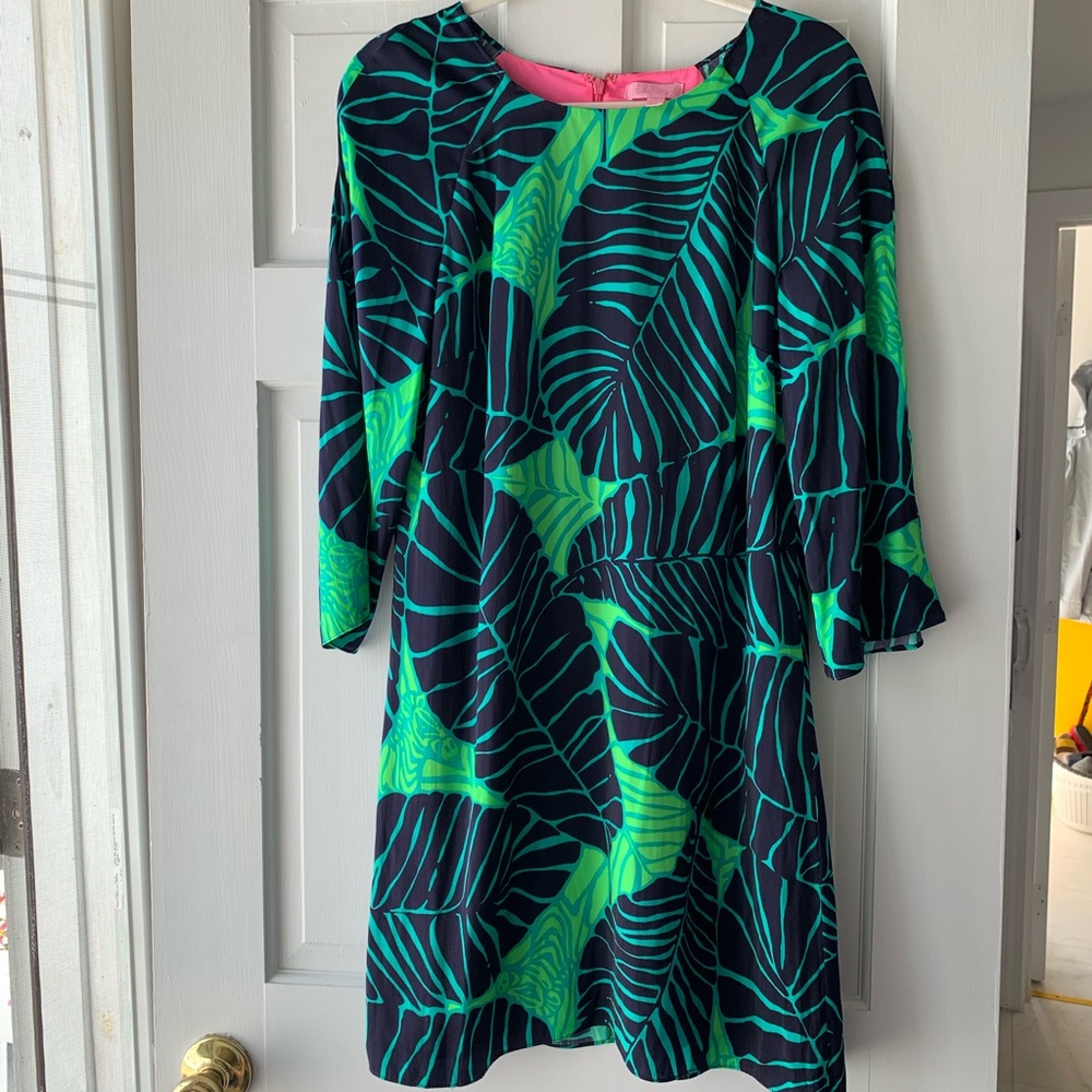 Lilly Pulitzer shift dress - tropical pattern